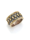 KONSTANTINO Hebe Engraved 18K Yellow Gold & Sterling Silver Ring