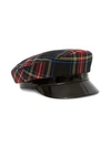 AVEC LA TROUPE COTTON PLAID MAJORETTE HAT,0400010821870