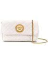 VERSACE VERSACE QUILTED MEDUSA CROSSBODY BAG - WHITE