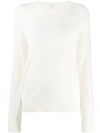 Equipment Cashmere Long-sleeve Jumper In White