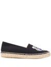KENZO TIGER EMBROIDERY ESPADRILLES