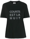 SAINT LAURENT COURTE EST LA NUIT T-SHIRT