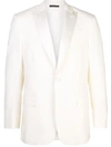 Brioni Classic Fitted Blazer In White