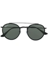 Ray Ban Ray-ban Round Framed Sunglasses - Black In Schwarz