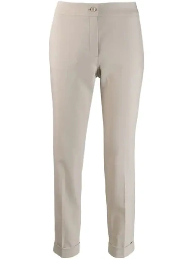 Etro Cropped Slim-fit Trousers - 大地色 In Neutrals