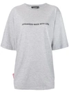 Dsquared2 Oversized Made With Love T-shirt In Grey