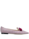 JIMMY CHOO BOW BALLERINA SLIPPERS