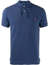 Polo Ralph Lauren Slim Fit Mesh Polo Shirt Man Polo Shirt Blue Size S Cotton
