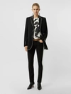 BURBERRY Ring-pierced Wool Tailored Jacket