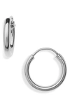 Argento Vivo Milano Sterling Hoop Earrings In Silver