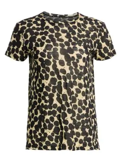 Proenza Schouler Dotted Tissue Jersey Cotton Tee In Multi