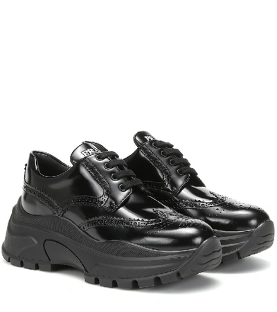 Prada Chunky Sole Derby Shoes - 黑色 In Black