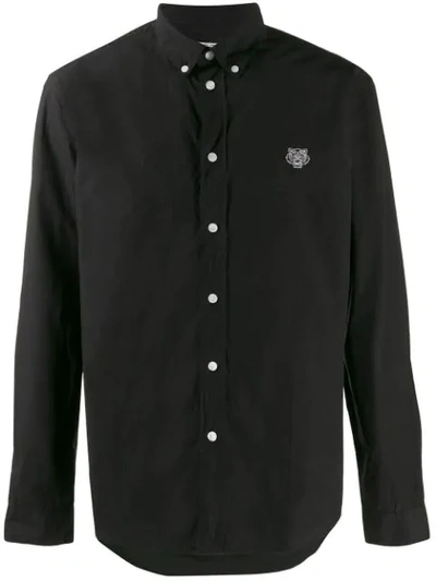 Kenzo Button Down Collar Shirt - 黑色 In Black