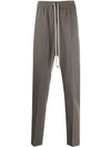 RICK OWENS STRAIGHT-LEG DRAWSTRING TROUSERS