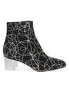 ALAÏA Embellished Suede Ankle Boots