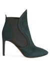 ALAÏA Studded Suede Ankle Boots