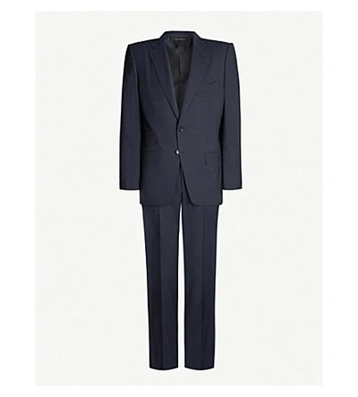 Tom Ford O'connor Stretch-wool Suit In Navy