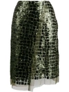 DOROTHEE SCHUMACHER SEQUIN EMBROIDERED TULLE SKIRT