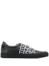 GIVENCHY GIVENCHY LOGO鞋带板鞋 - 001 BLACK