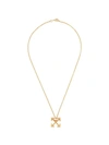 OFF-WHITE OFF-WHITE ARROW PENDANT NECKLACE - GOLD