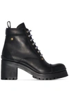 MIU MIU MIU MIU HIKING BOOTS - BLACK