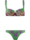 Reina Olga Brigitte Bikini Set - Green In Green