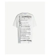 MOSCHINO CARE LABEL-PRINT COTTON-JERSEY T-SHIRT