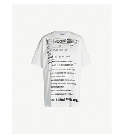 Moschino Army Label Jersey T-shirt - 白色 In White