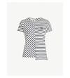 LOEWE Striped logo-embroidered cotton T-shirt