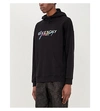 GIVENCHY RAINBOW LOGO-EMBROIDERED COTTON-JERSEY HOODY