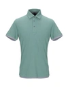 Brunello Cucinelli Polo Shirts In Light Green