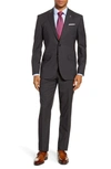 TED BAKER JAY TRIM FIT CHECK STRETCH WOOL SUIT,TB33262 358