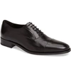 Bruno Magli Men's Martico Leather Cap-toe Dress Shoes In Black