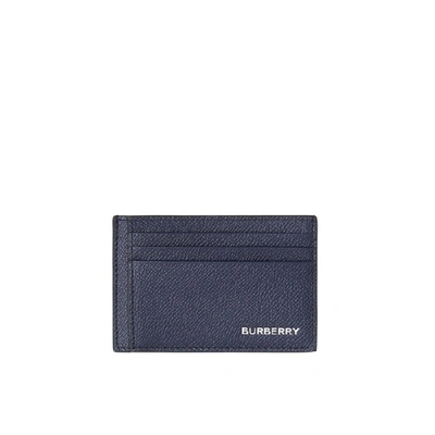 Burberry Grainy Leather Money Clip Card Case