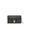 BURBERRY SMALL QUILTED MONOGRAM TB ENVELOPE CLUTCH,3065218