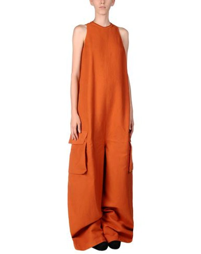 Rick Owens Jumpsuit/one Piece In Rust