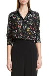 ALTUZARRA FLORAL PRINT SILK SHIRT,319-414 1022