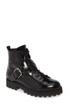 TOD'S LOGO STRAP COMBAT BOOT,XXW95B0BX50MRKB999