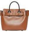 BURBERRY SMALL TRIPLE STUD LEATHER BELT TOTE,8016765