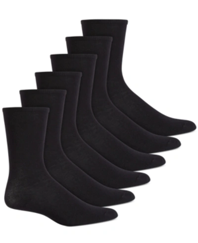 Hue Women's 6 Pack Crew Socks In Black