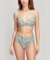 LIBERTY LONDON VALENCIA MID-WAIST BANDEAU BIKINI SET,000621343