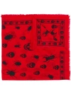 ALEXANDER MCQUEEN SKULL INSECT SCARF