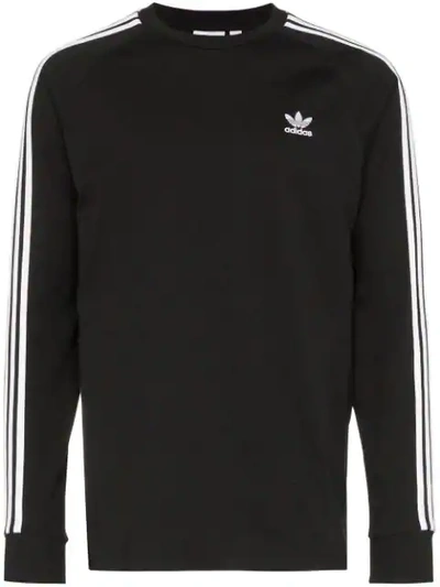 Adidas Originals Adidas 3-stripe Sweatshirt In Black