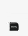 MOSCHINO Leather wallet with logo