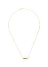 ALIITA 'NADADORA COMPLETO' SWIMMER PENDANT 9K YELLOW GOLD NECKLACE