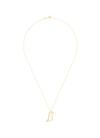 ALIITA 'Dino Brillante' pendant diamond 9k yellow gold necklace