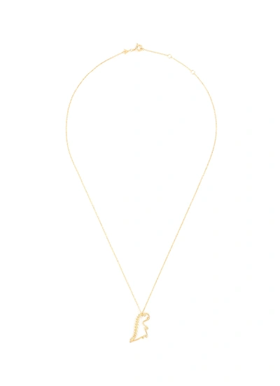 Aliita 'dino Brillante' Pendant Diamond 9k Yellow Gold Necklace