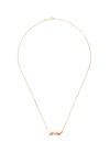 ALIITA 'NADADORA COMPLETO' SWIMMER PENDANT 9K YELLOW GOLD NECKLACE