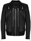 PHILIPP PLEIN PHILIPP PLEIN TRIPLE ZIP BOMBER JACKET - BLACK