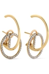 ANA KHOURI BRIGID 18-KARAT GOLD DIAMOND EARRINGS